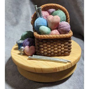 Knitting Candle Jar Topper